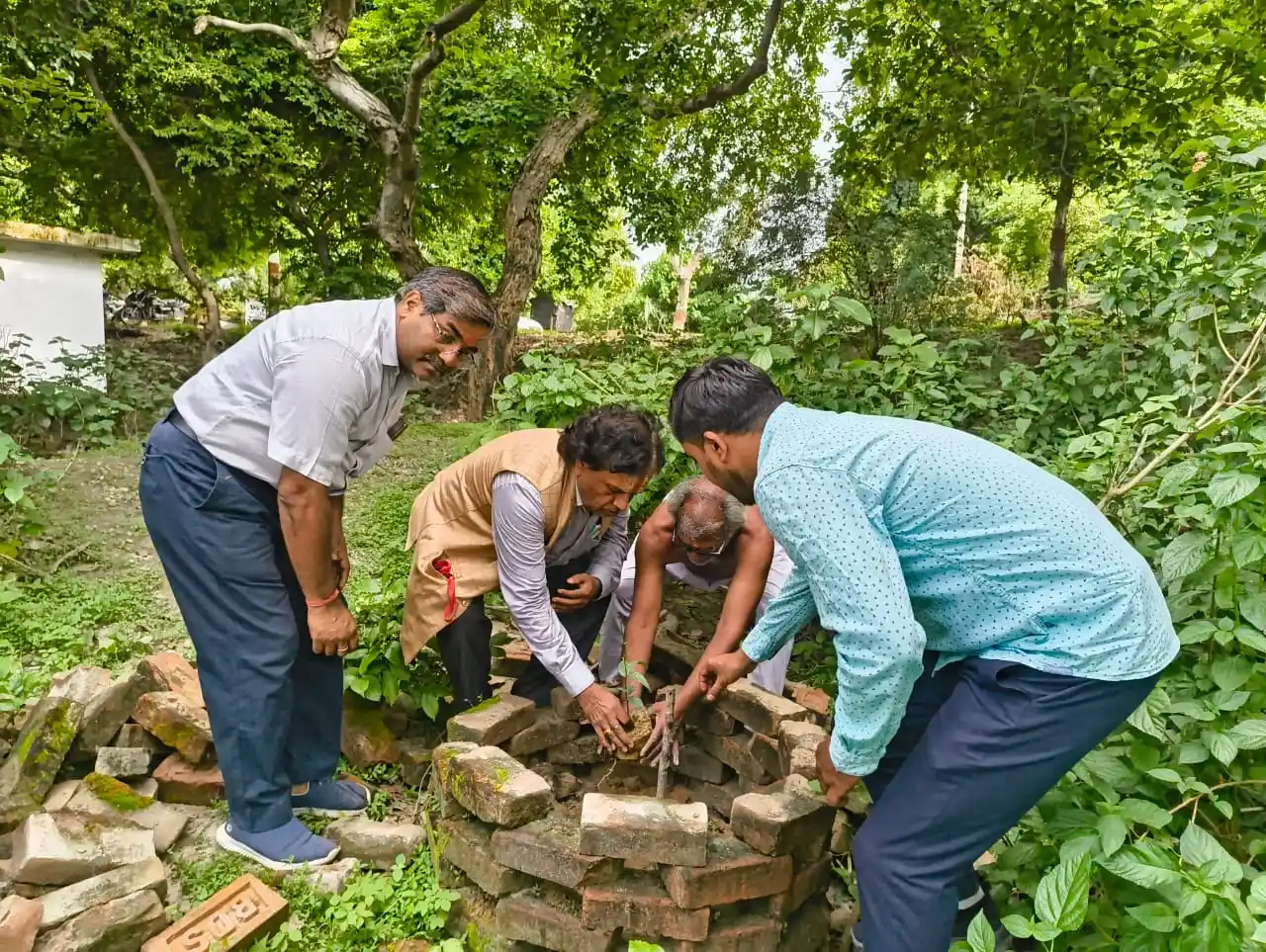 Local community members unite with Mission Green Ayodhya to plant hope for a greener tomorrow.